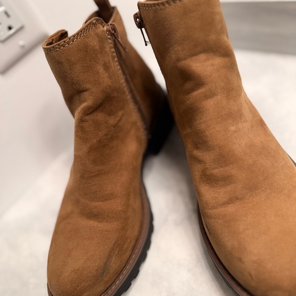 Women’s Sun + Stone Kandy Brown Booties - Picture 5 of 9